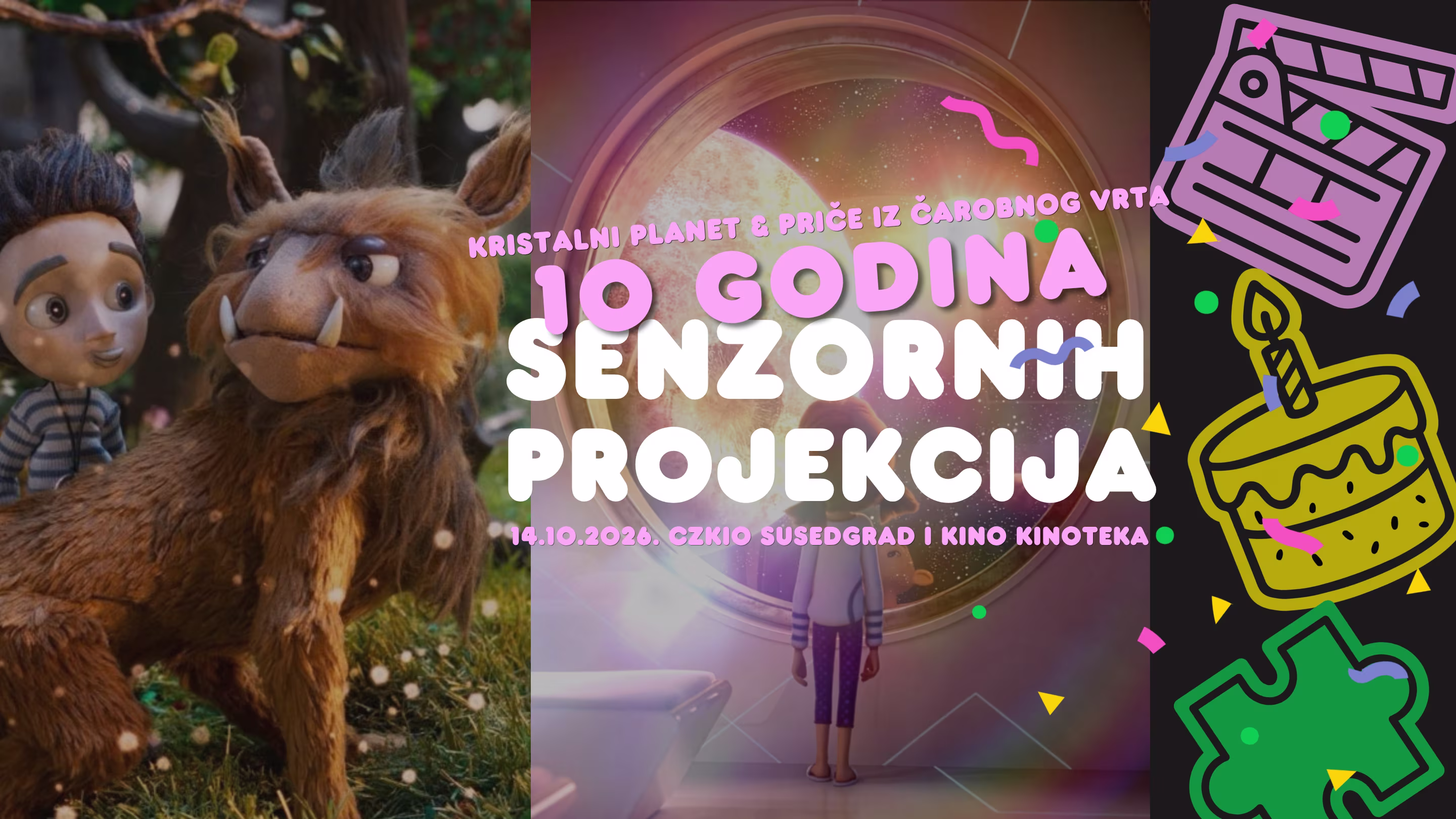 Filmska srijeda u Centru za kulturu i obrazovanje Susedgrad i kinu Kinoteka: dvije senzorne projekcije u jednom danu!