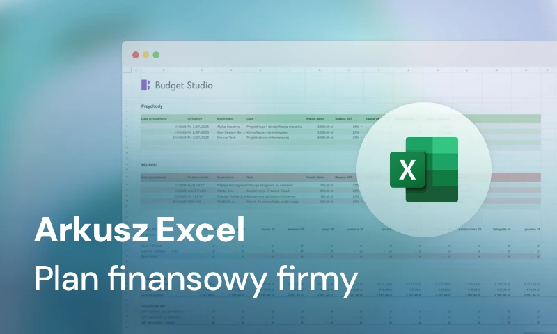 Plan finansowy dla firmy w Excelu do pobrania za darmo