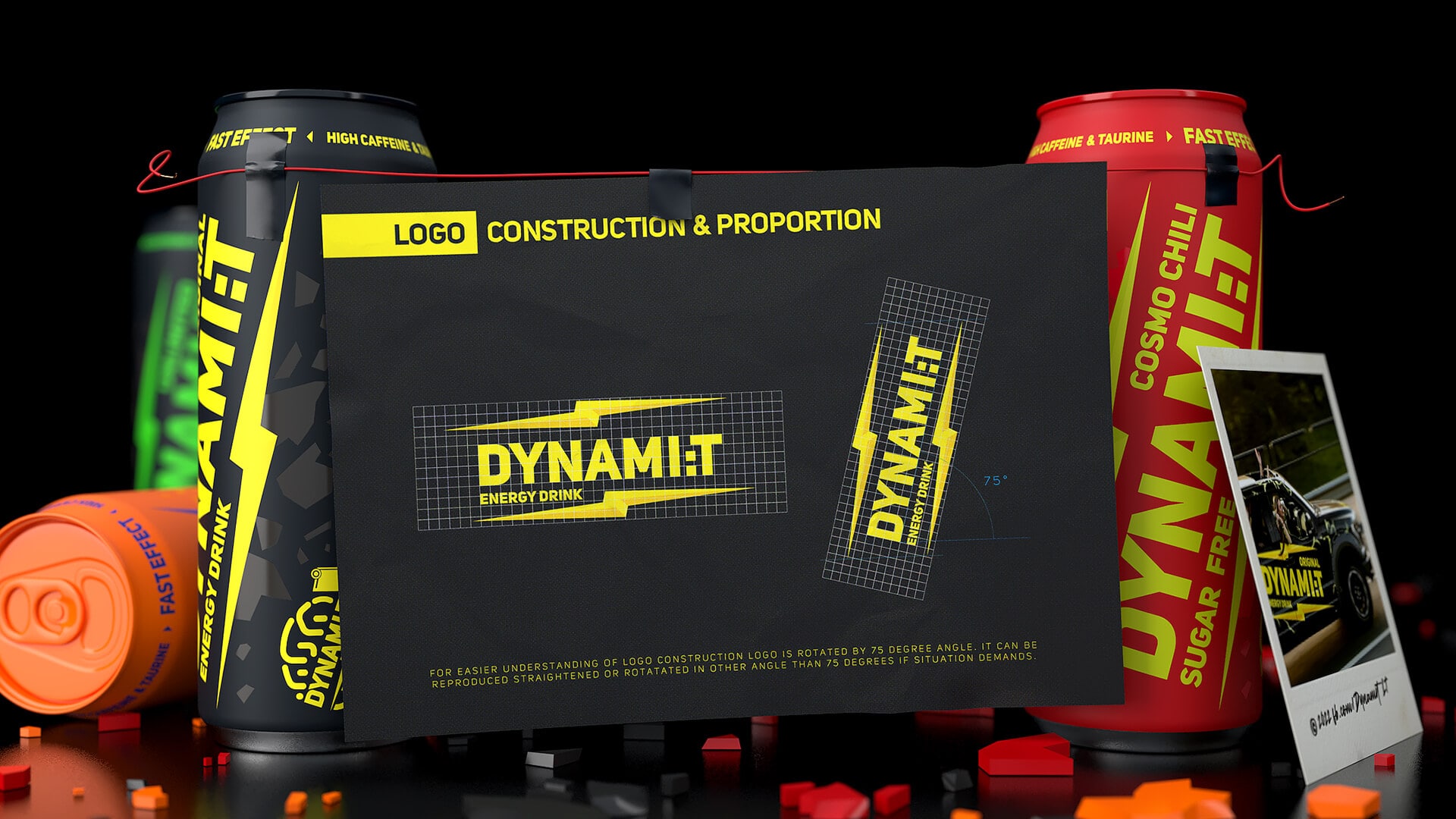 DYNAMIT ENERGY DRINK BRANDING