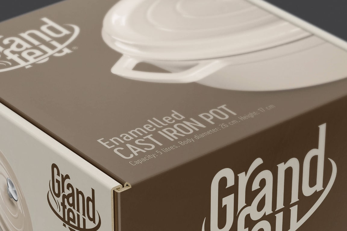 GRAND FEU LOGO, PACKAGING DESIGN