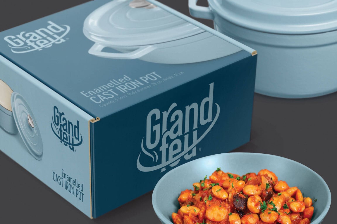 GRAND FEU LOGO, PACKAGING DESIGN