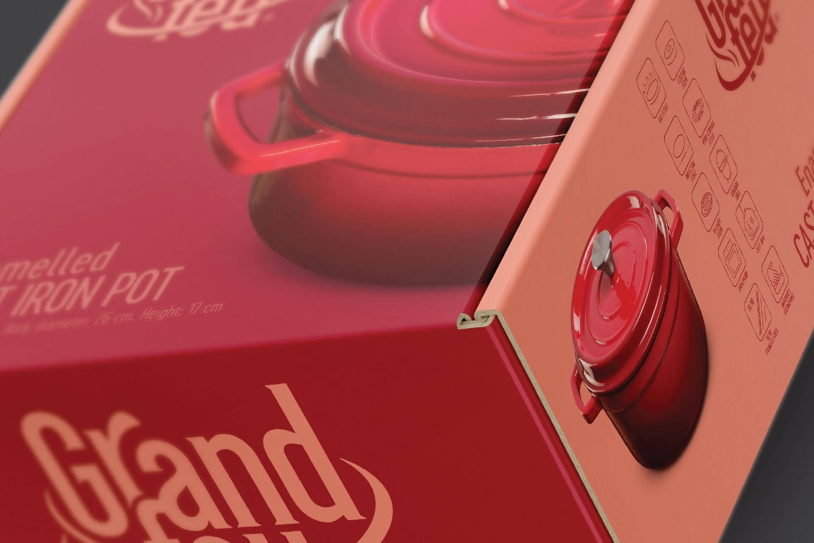 GRAND FEU LOGO, PACKAGING DESIGN