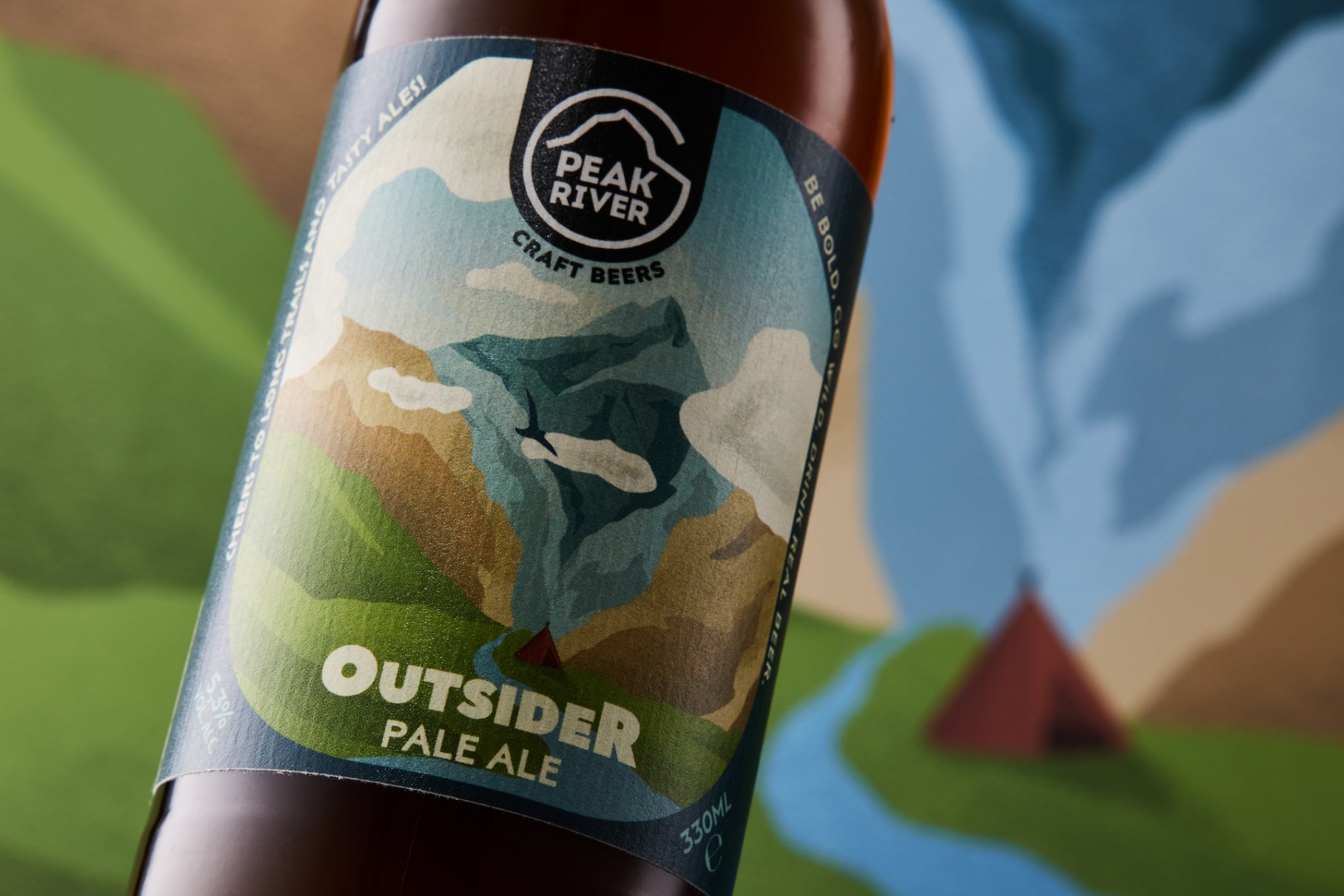 PEAK RIVER CRAFT BEERS BRAND DESIGN