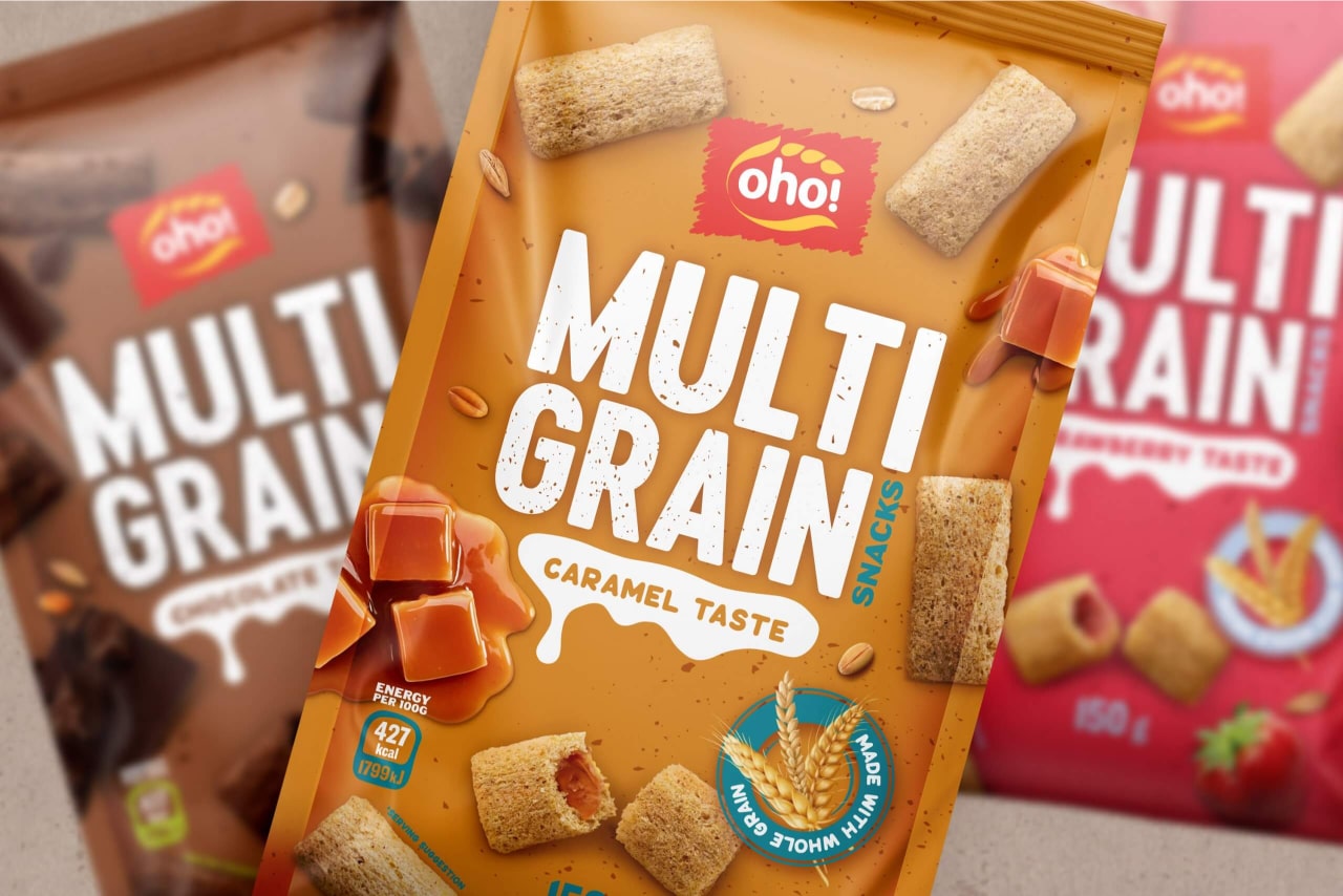 OHO MULTIGRAIN SNACK PACKAGING REFRESH