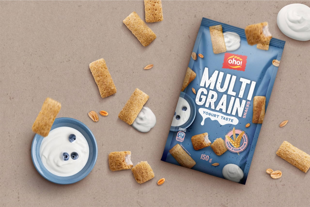 OHO MULTIGRAIN SNACK PACKAGING REFRESH