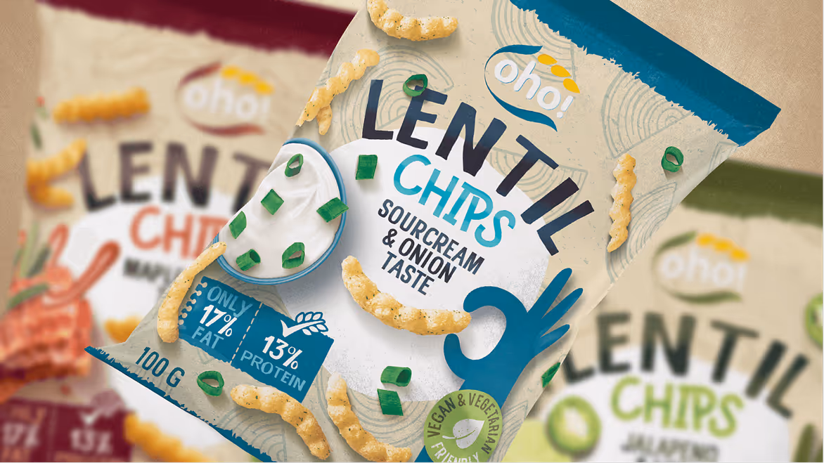 OHO LENTIL CHIPS PACKAGING DESIGN