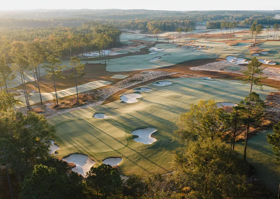 Behind the 14th hole at Broomsedge Golf Club