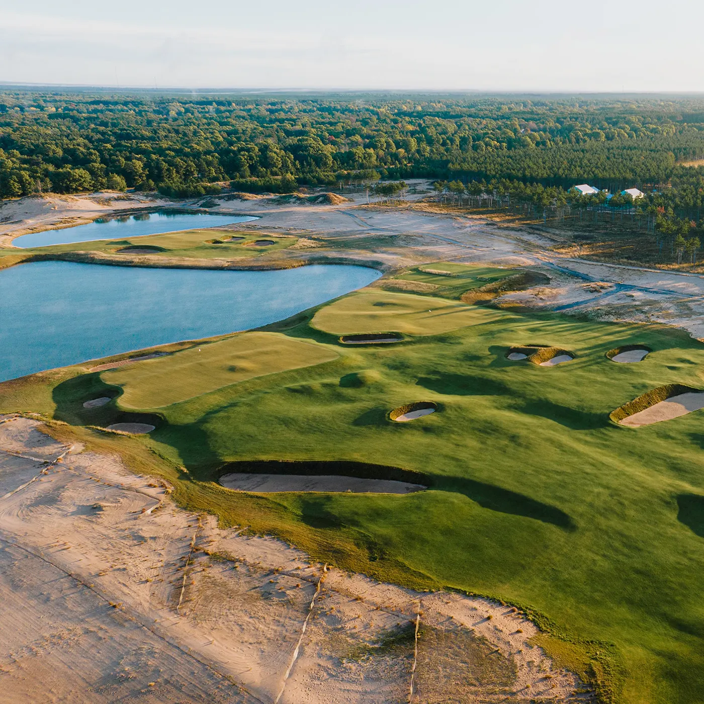 The second and 11th holes at the Lido