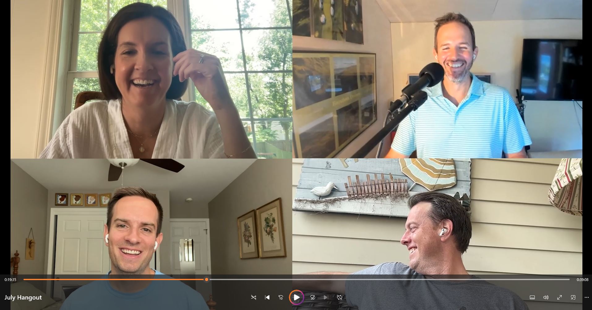 July Club TFE Virtual Hangout