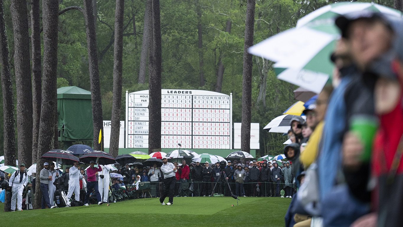 Saturday Notes from the Soggy Grounds at the Masters