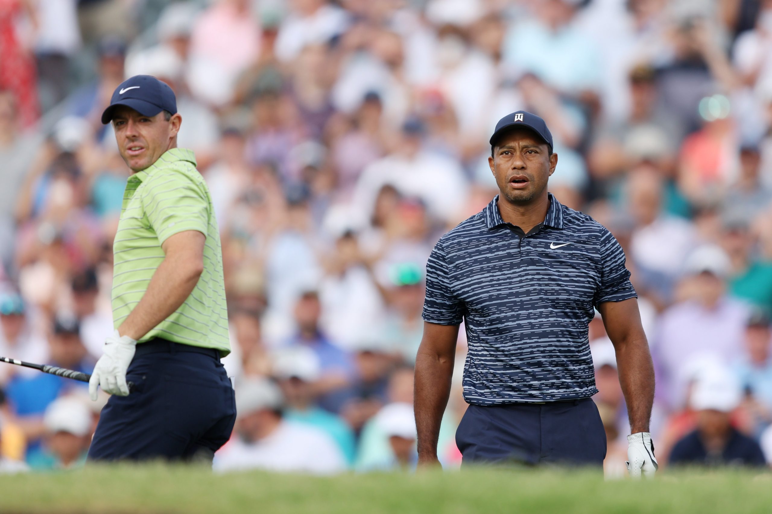 Rory Sprints, Tiger Hobbles, and the Sand Confounds on Day 1 at the PGA