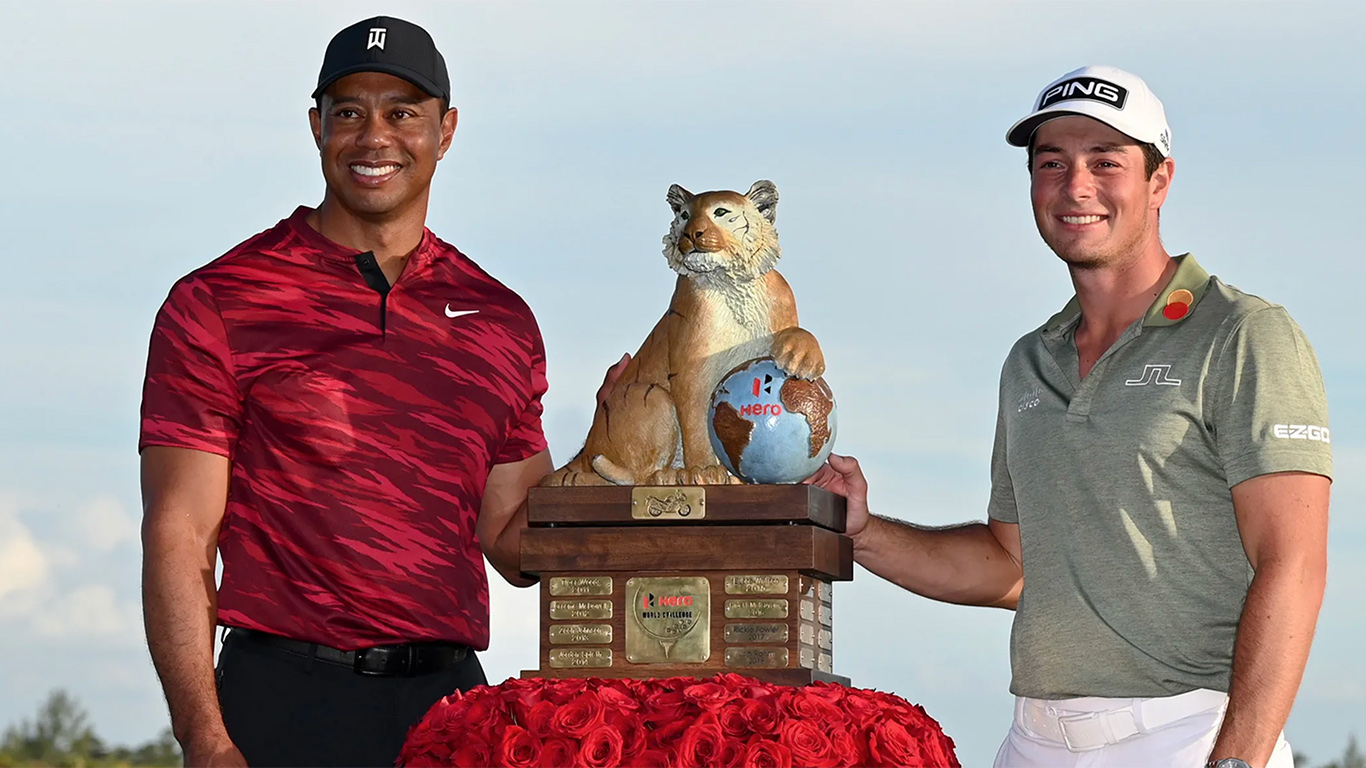 Hovland Wins in the Bahamas and Tiger Hits the Range