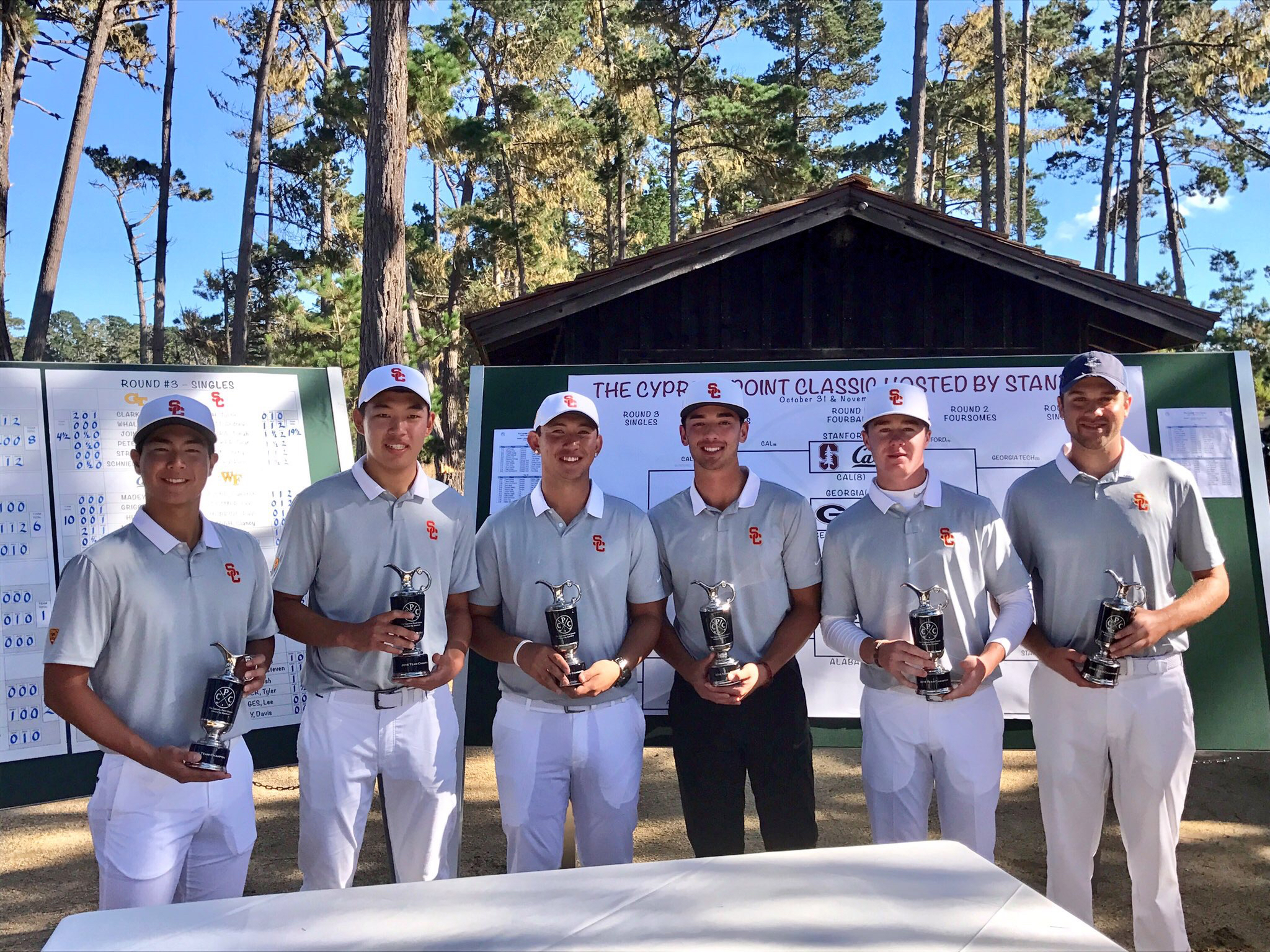 USC following their win at Cypress Point