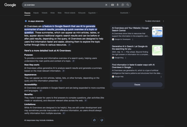 Gemini AI Overview (OMA blog: A Gemini AI Overview megváltoztathatja azt, ahogyan eddig a SEO-ra és a webszövegírásra gondoltunk)