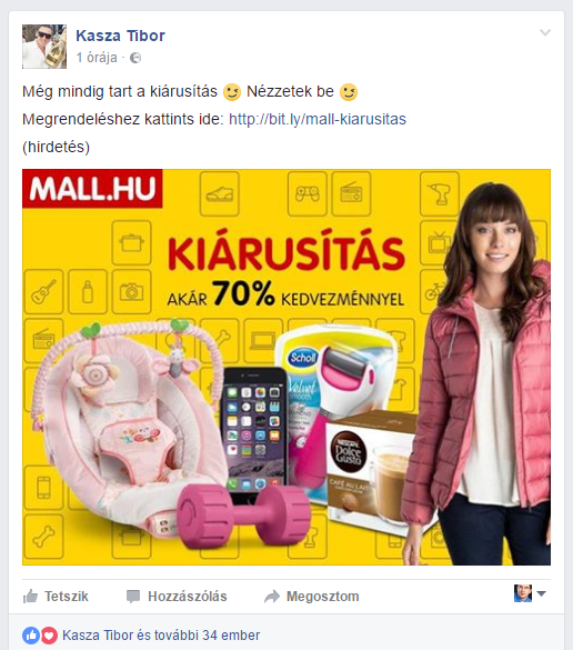Kasza Tibor Facebook bejegyzése