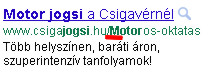 AdWords hirdetes látható URL