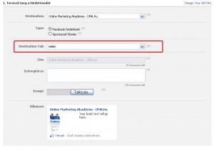 Egyedi fogadóoldal a Facebookon belül minden hirdetésnek!