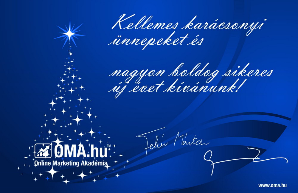 Boldog karácsonyt kívánunk!