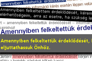 "Amennyiben felkeltettük érdeklődését..."