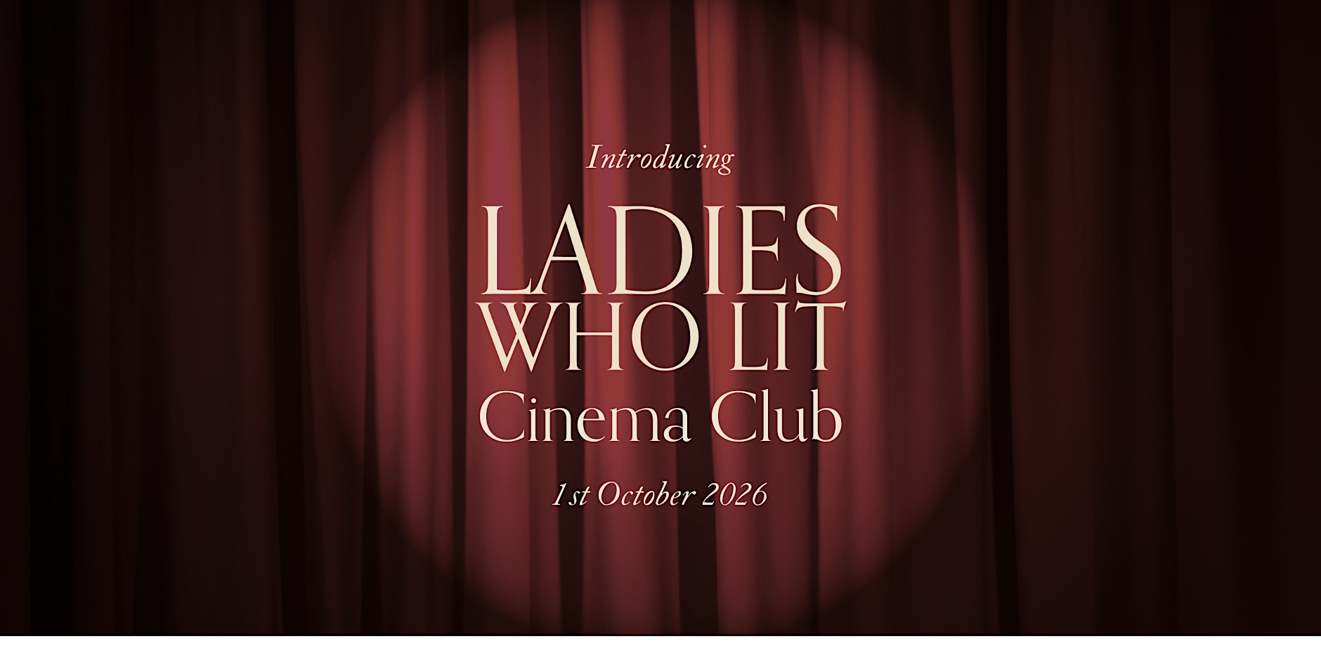 Ladies Who Lit Cinema Club poster