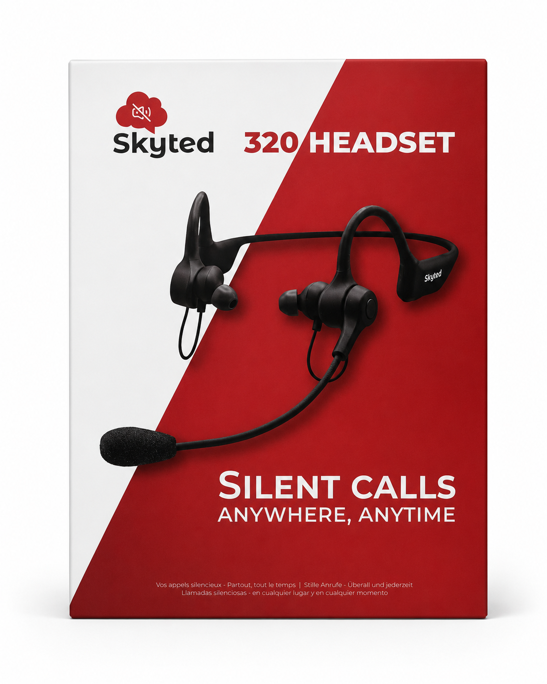 Black wireless over-ear headset with cushioned ear pads and attached microphone boom.