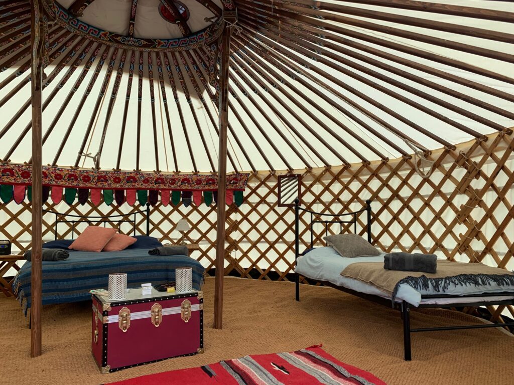 Luxury 19ft Ger with wood burner, sleeps 4