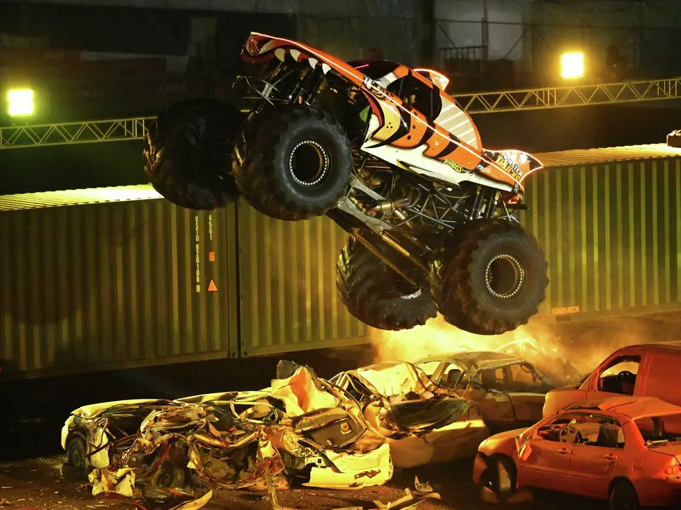 Monster Trucks, Stunts And Screaming Kids In Austin