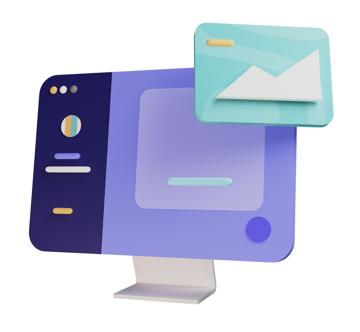An illustration of a computer