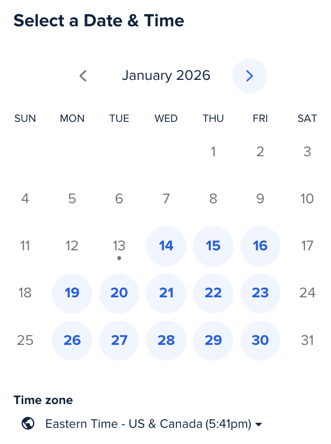 Schedule time with a human advisor.