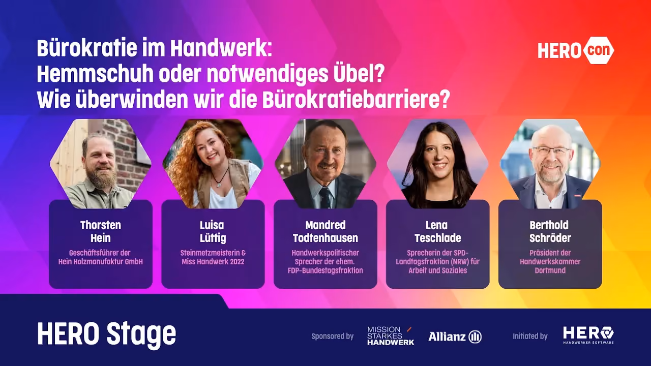 Vorschaubild Bürokratie im Handwerk Paneltalk