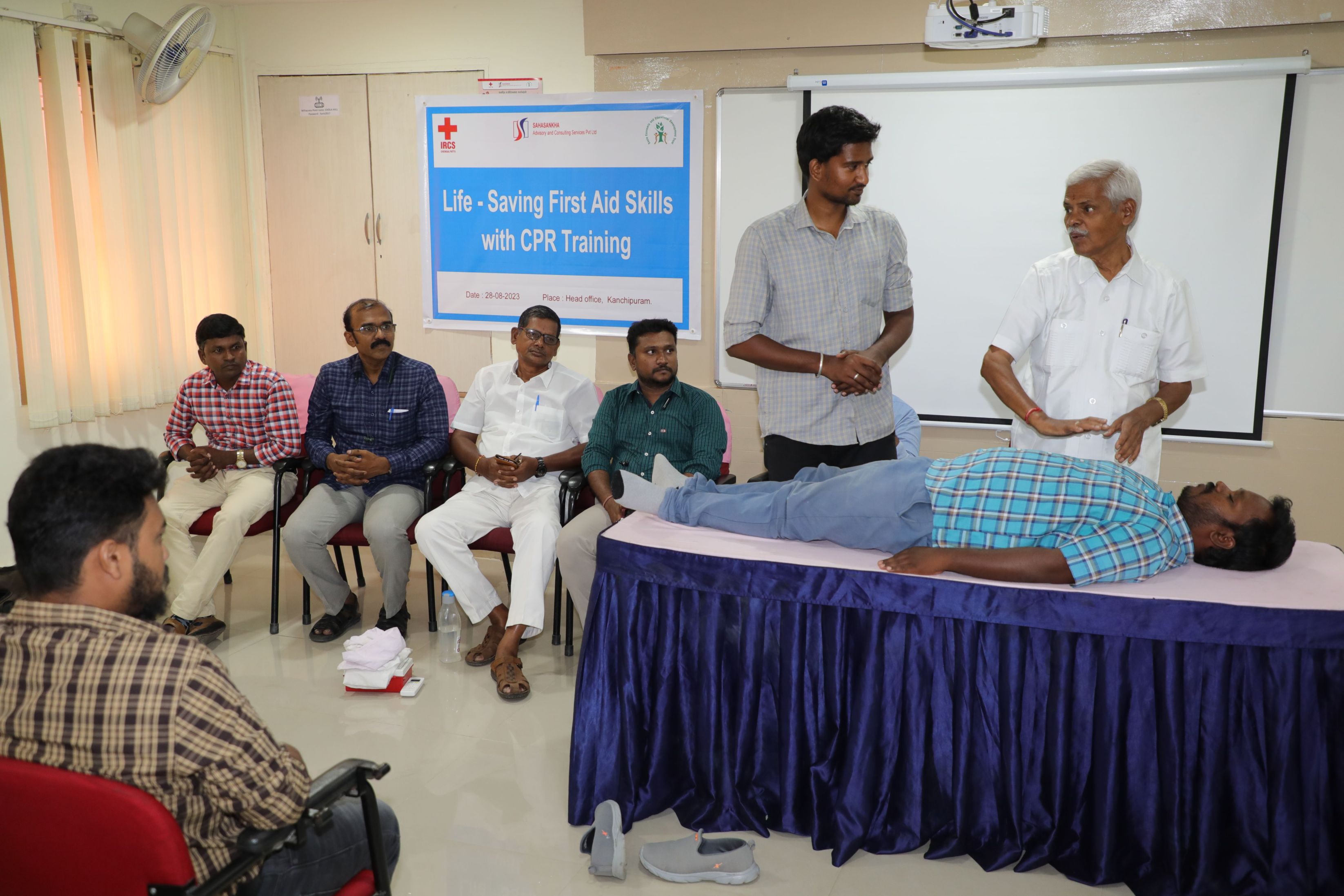 First aid and cardiopulmonary resuscitation (CPR) training