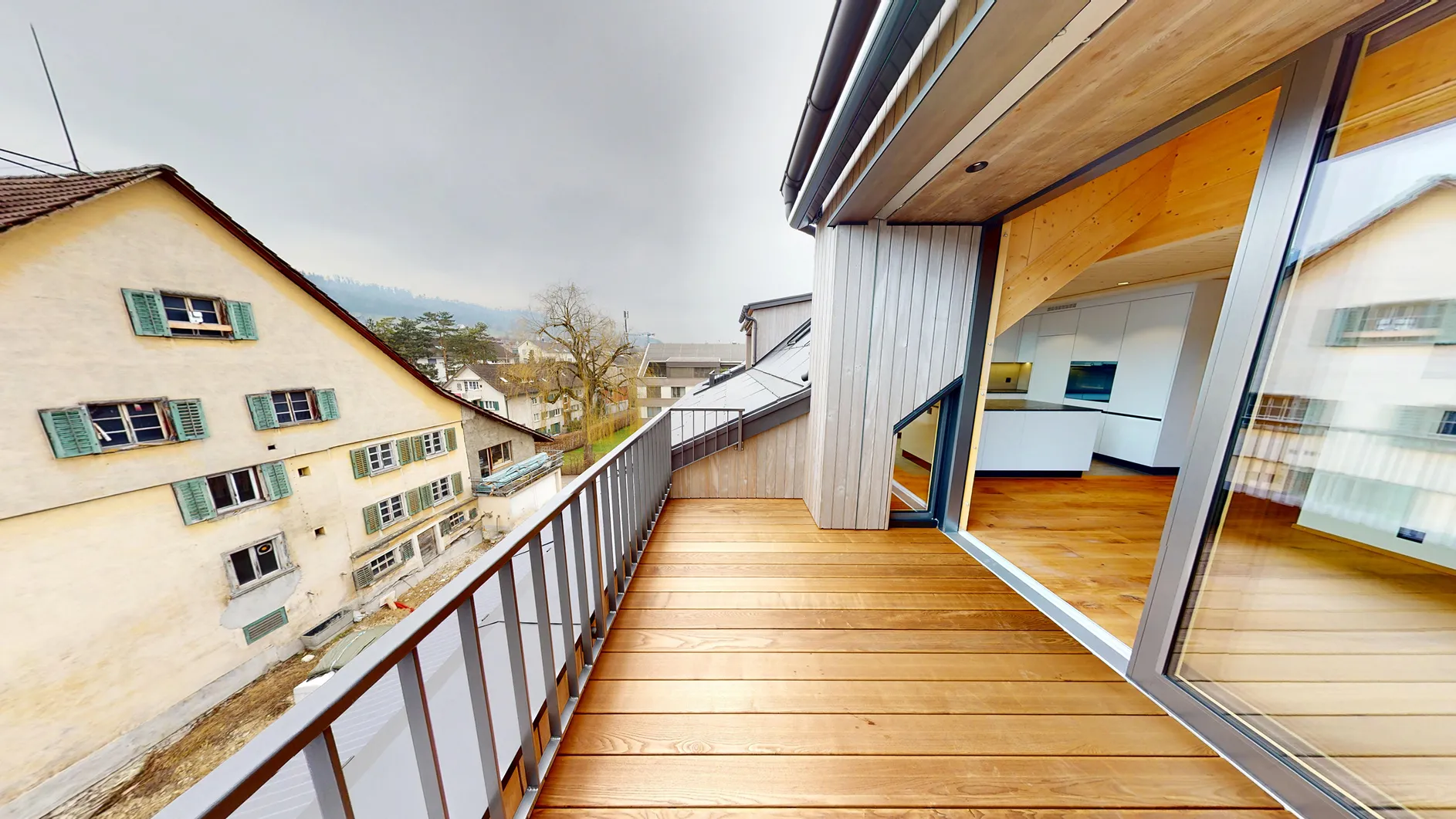 Modernisierter Balkon.