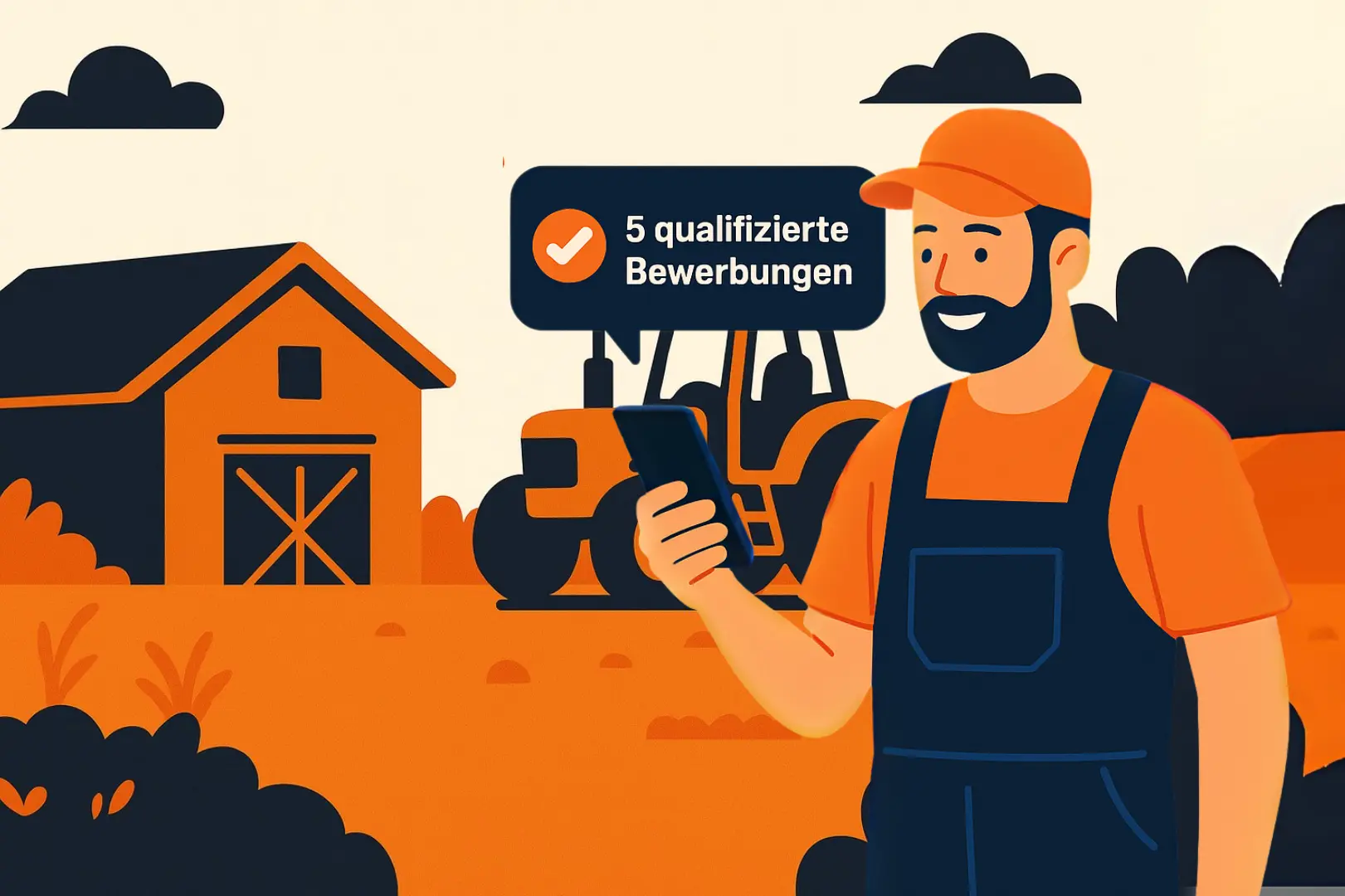 Mitarbeiter finden Handwerk Agrar und Landwirtschaft 5 qualifizierte Bewerbung eingereicht
