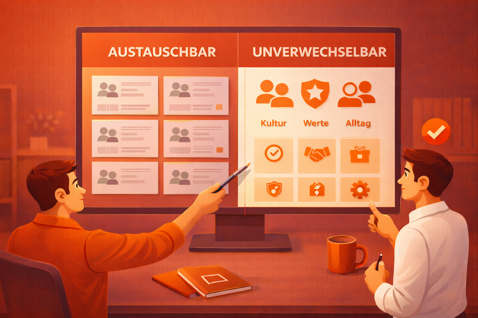 Employer Branding Agentur: Audit-Checkliste von Ist-Zustand zum Zielbild mit Fokus auf Kultur, Werte, Zielgruppe sowie Maßnahmen für Web, Social und Kampagnen.