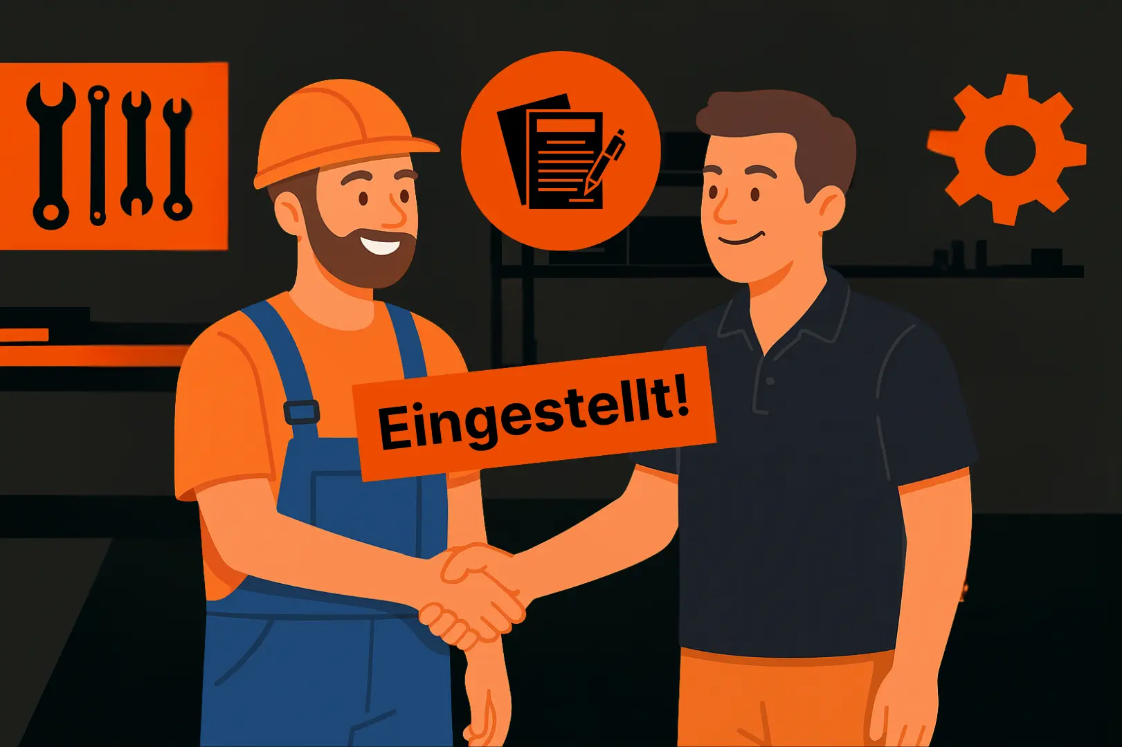 Personalvermittlung Handwerk Monteure Fachkraft eingestellt