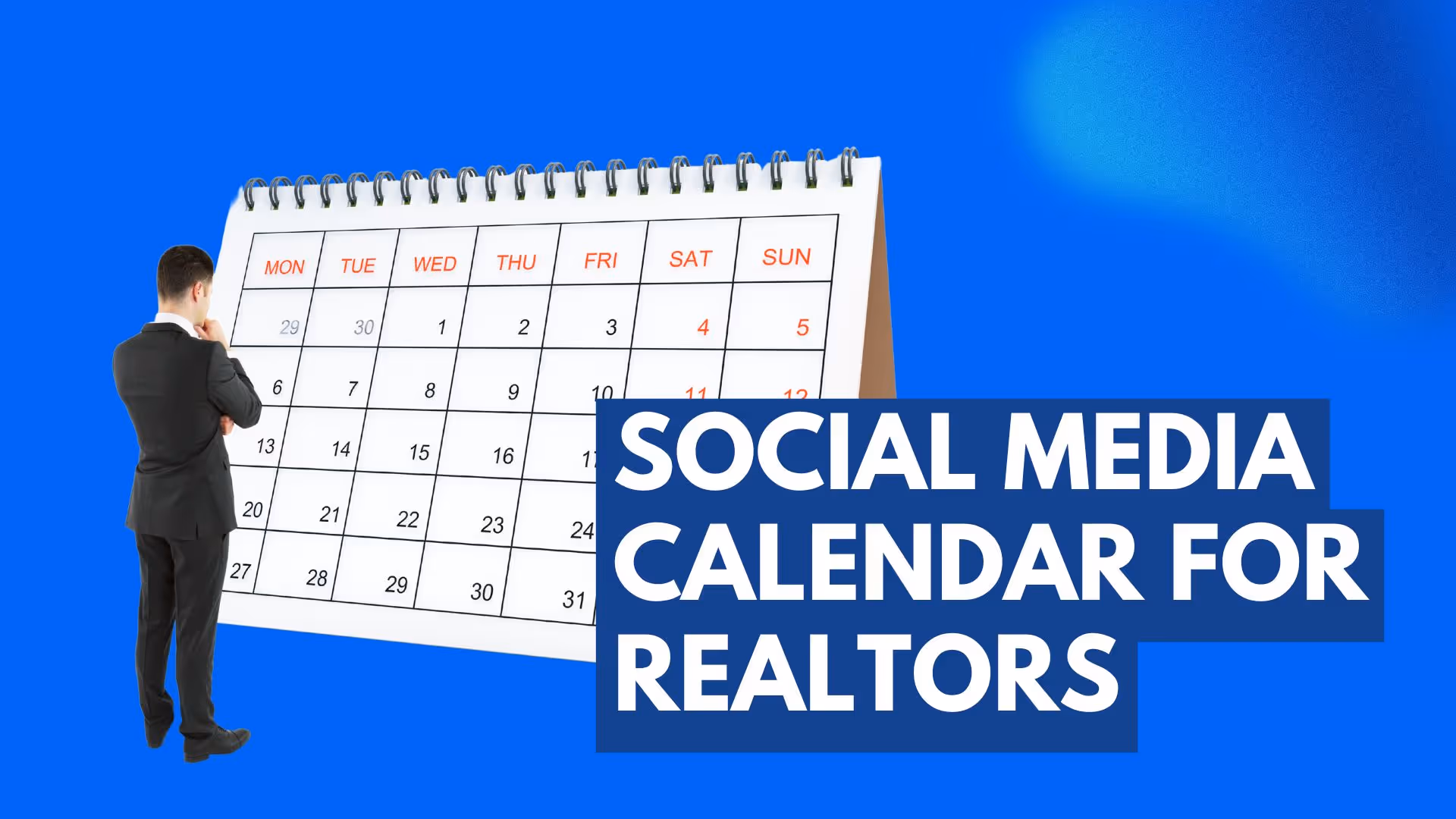 Social Media Calendar for Realtors
