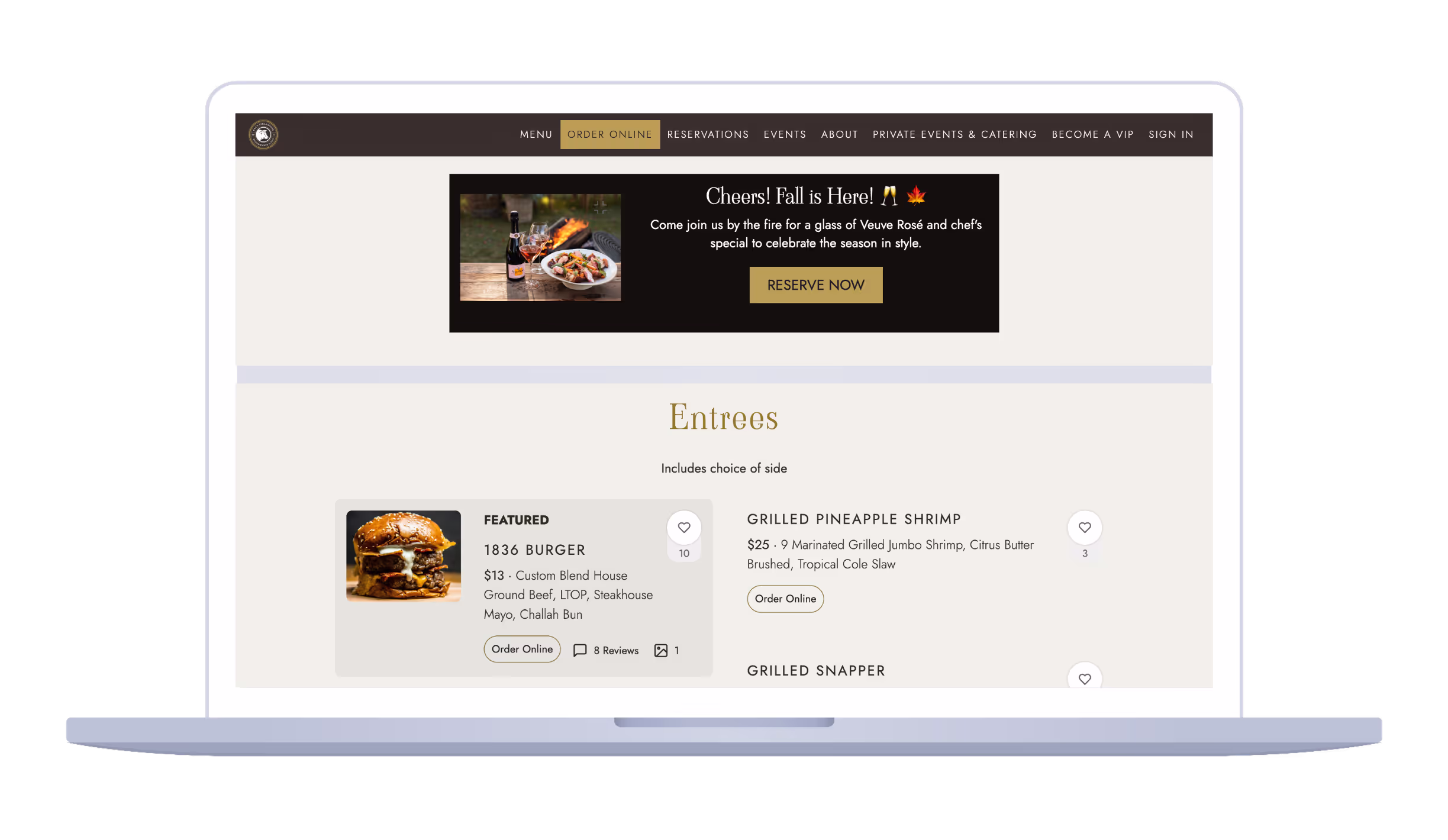 a screenshot of a website