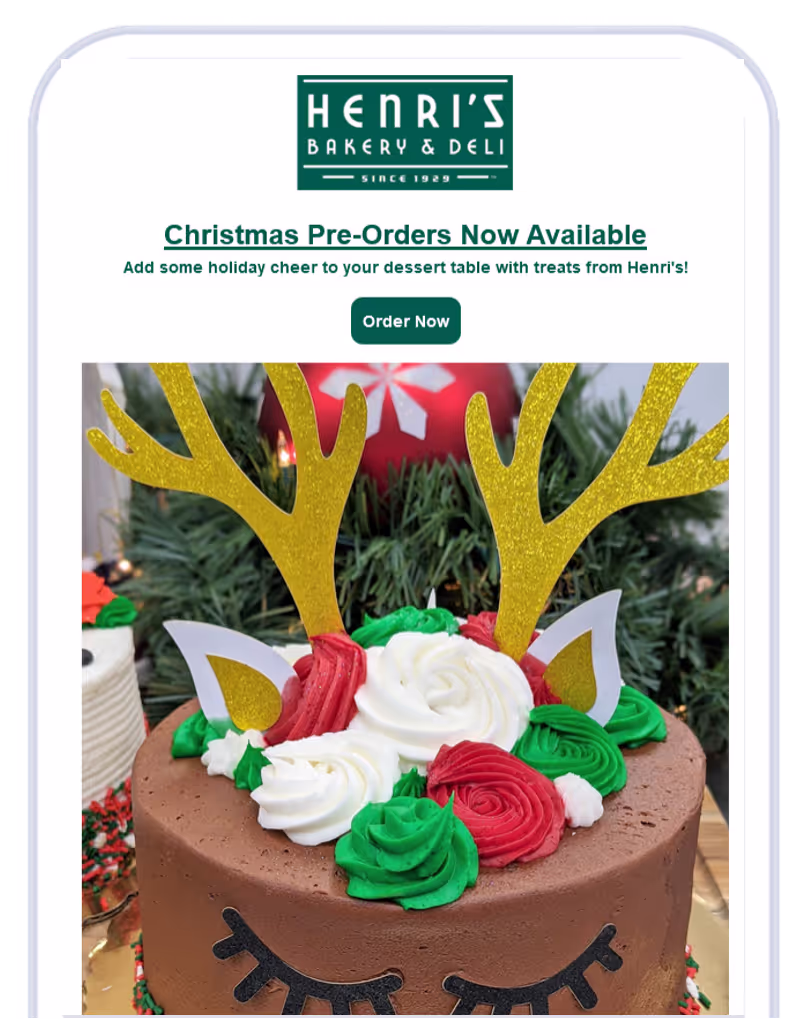 a cake with frosting and antlers