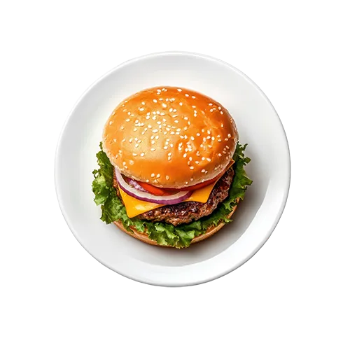 Burger. Popmenu's summer campaign 2025