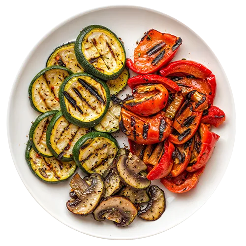 Grilled veggies. Popmenu's summer campaign 2025