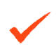 Red check mark icon.