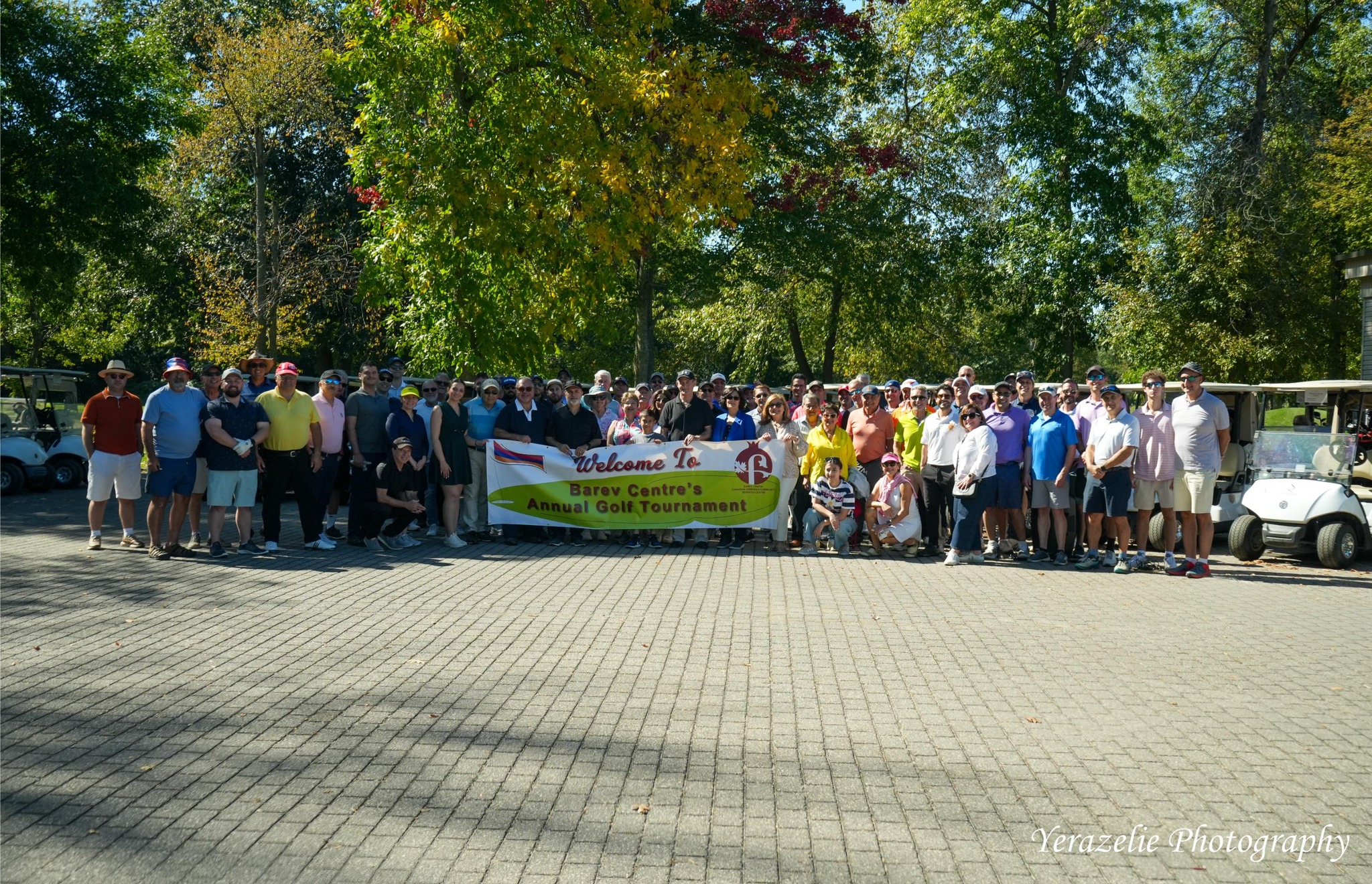 Photo of participants in Barev Golf