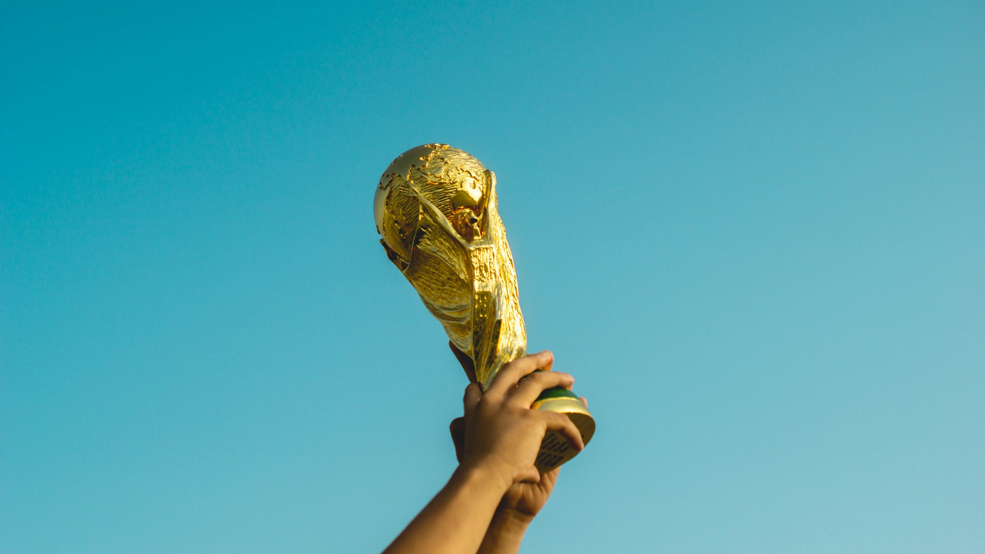 football cup held in 2 hands