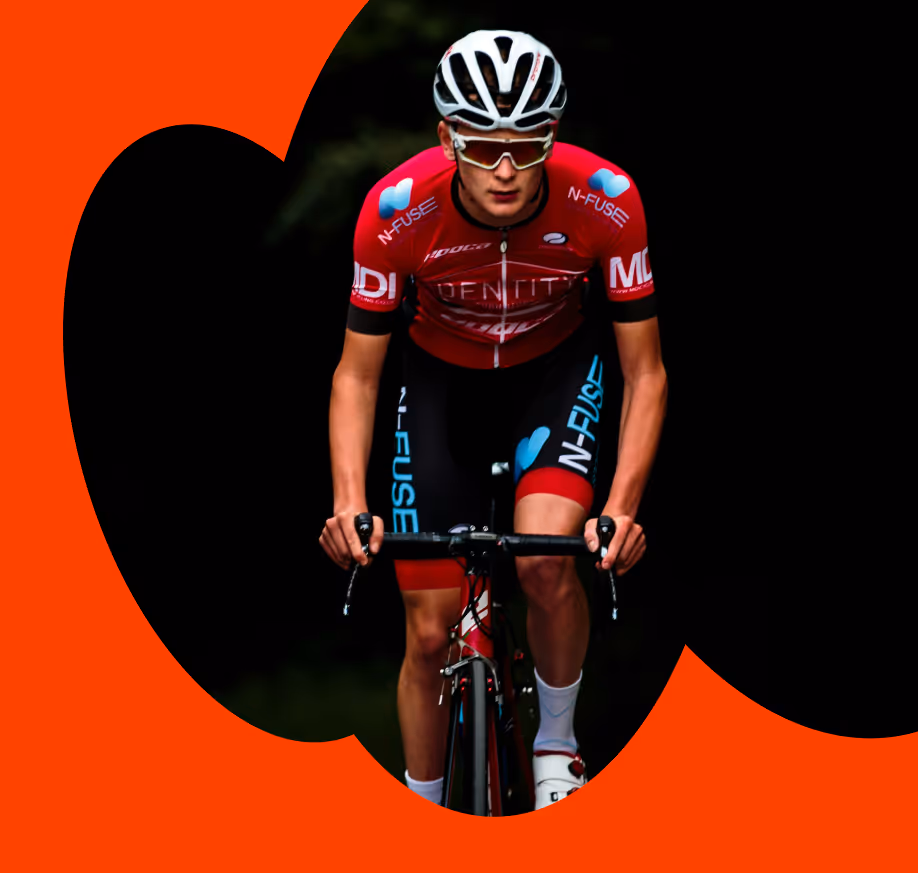 Man cycling