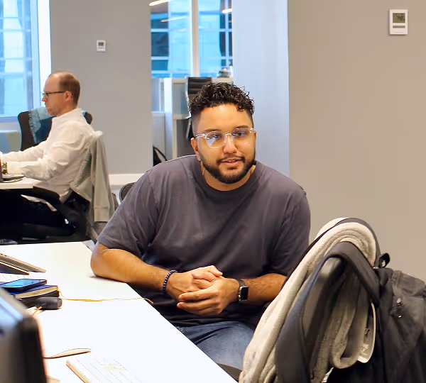 Haku team working at the office
