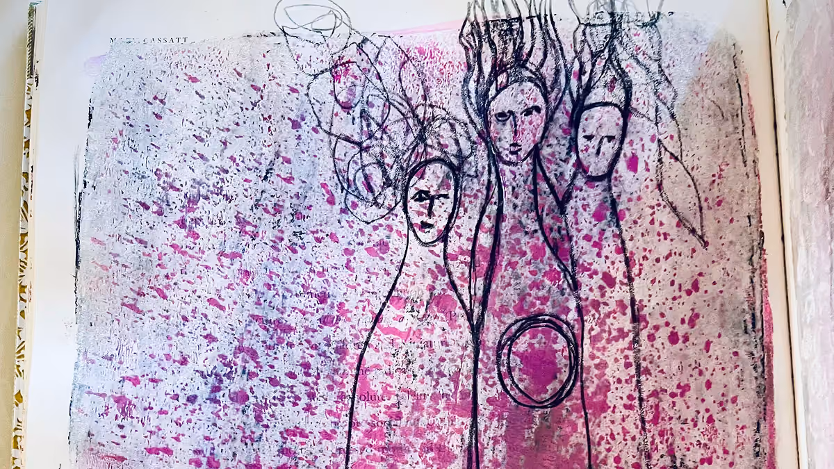 A page from Betsy's visual journal