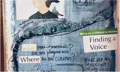 A page from Betsy's visual journal