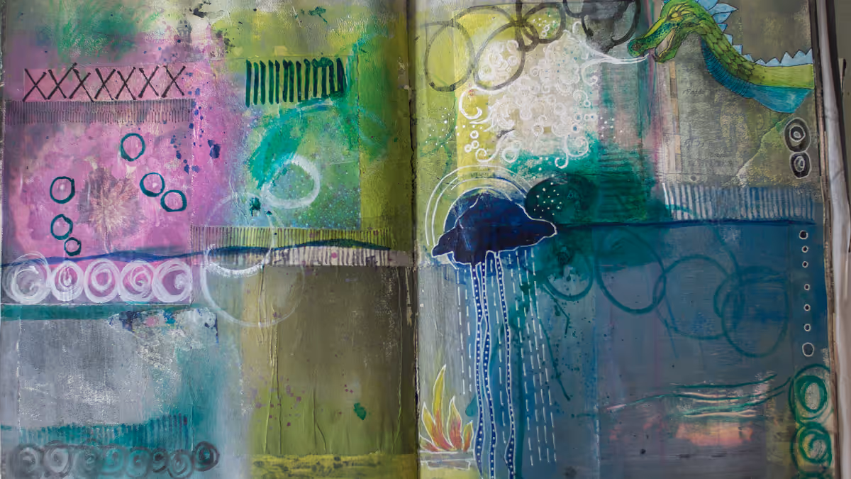 A page from Betsy's visual journal