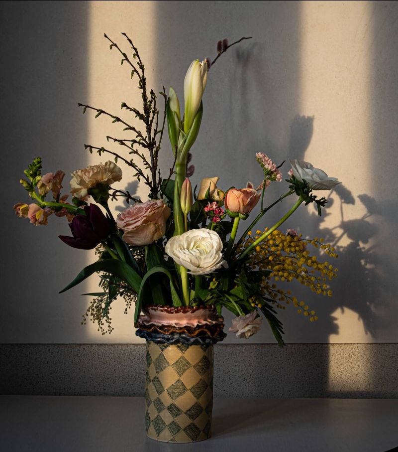 Winterlicht in bloemen