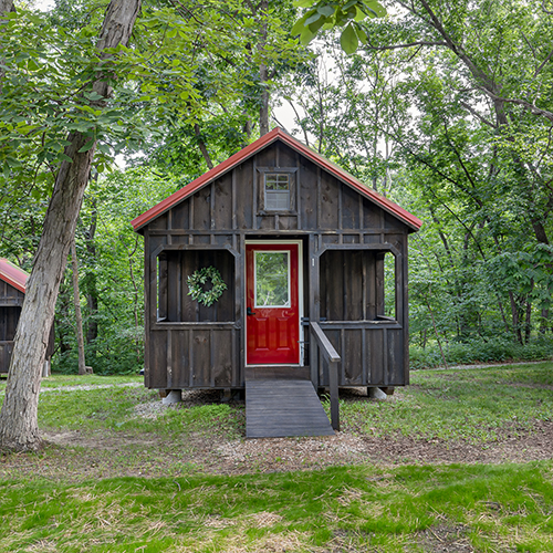 dry cabin with ramp